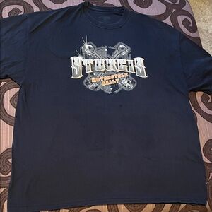 Motorcycle Rally Men's Black T-Shirt